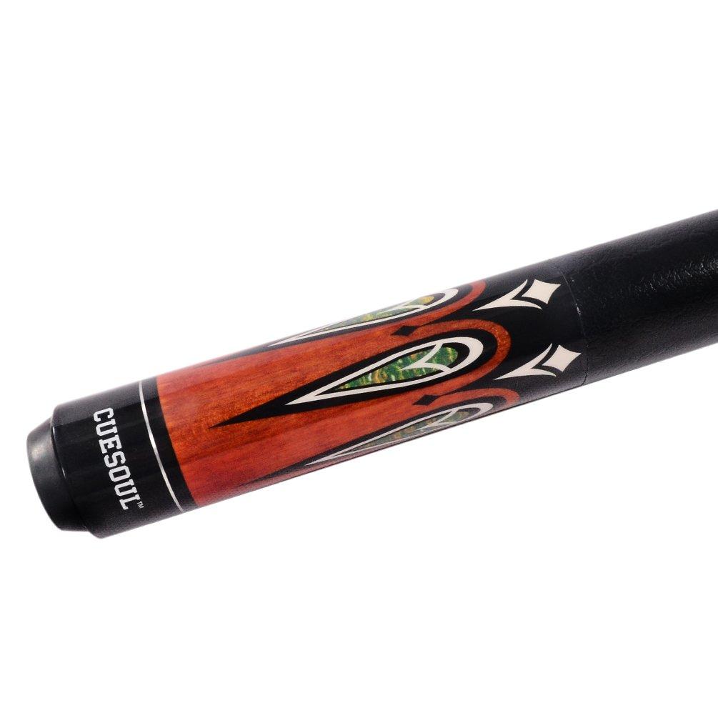 CUESOUL 58-inch 19oz 1/2 Jointed Maple Pool Cue Stick CSBK003