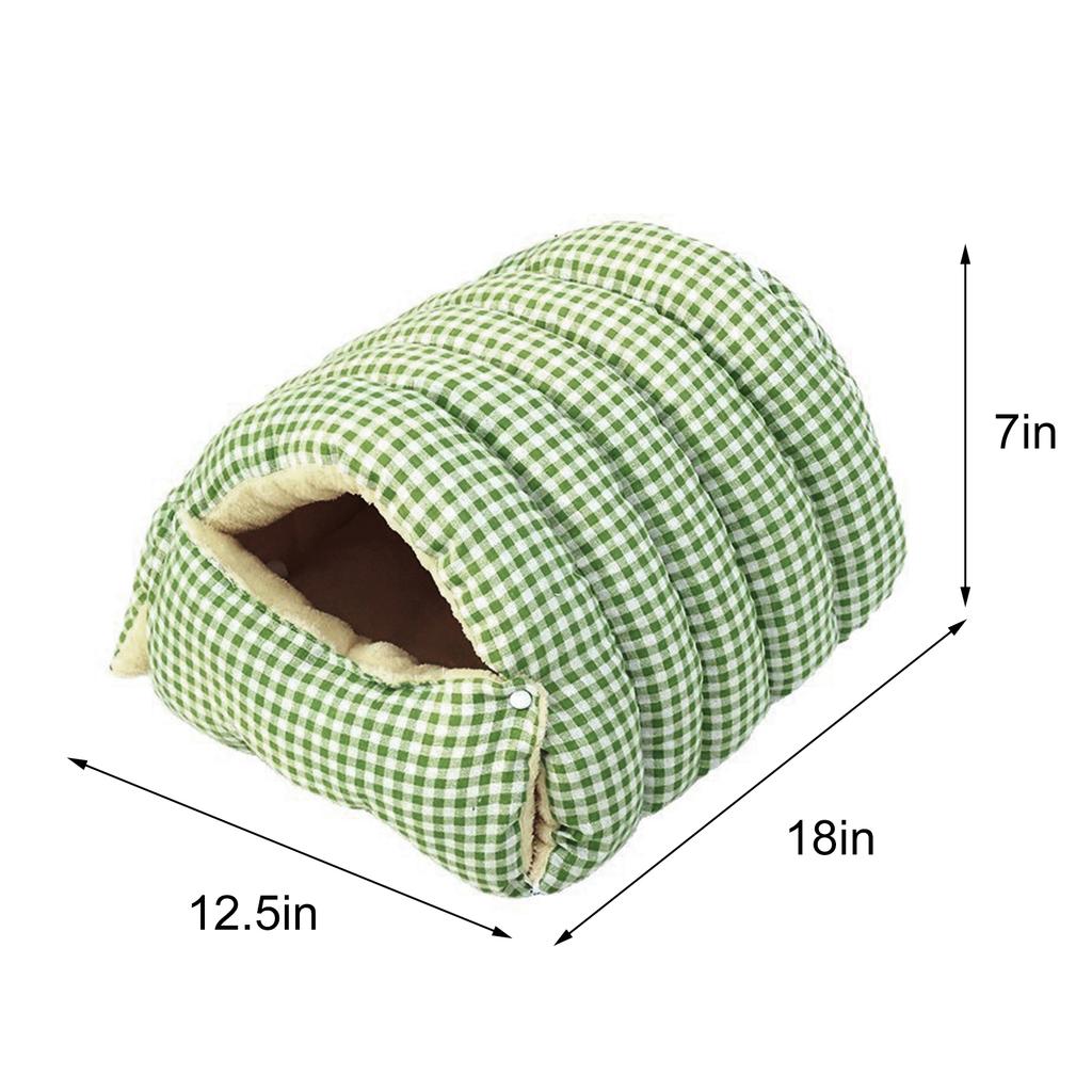 Foldable Pet Sleeping Bed for Cats And Dogs Thickened Semi-Enclosed Soft Indoor Design Warm for Autumn And Winter