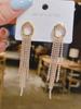 Fashion Simple Temperament Fringed Personalized Earrings Light Luxury Atmosphere Bright Earrings Ear Jewelry Women