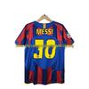 Barcelona Retro Trikot: Nein. 10 Messi, Nein. 9 Ronaldo, Nein. 10 Ronaldinho Gedenkausgabe