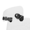 Motorcycle Windshield Extension Universal Adjustable Airflow Windscreen Extender Fits All Motobikes (Transparent)