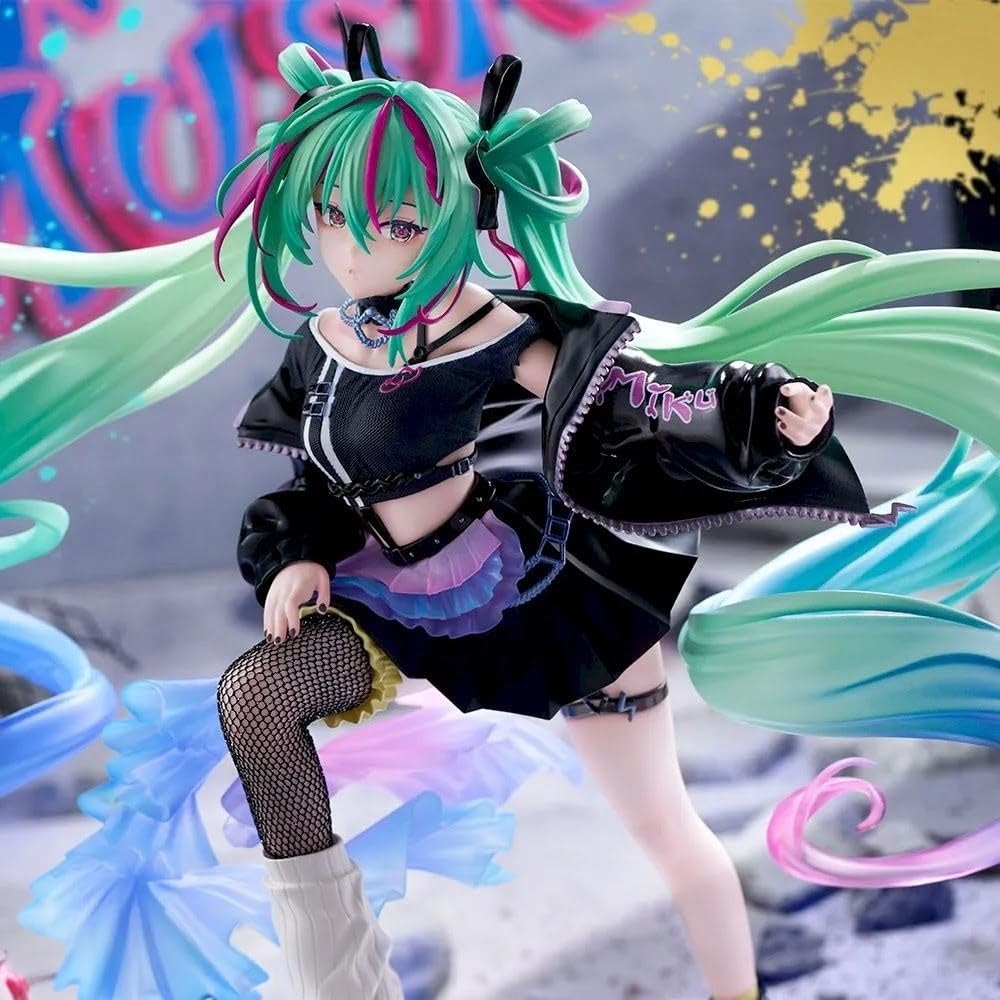 Hatsune Miku Series Hatsune Miku Approximately 20 X 23 Cm Figure Punk! FIGURIZM Size