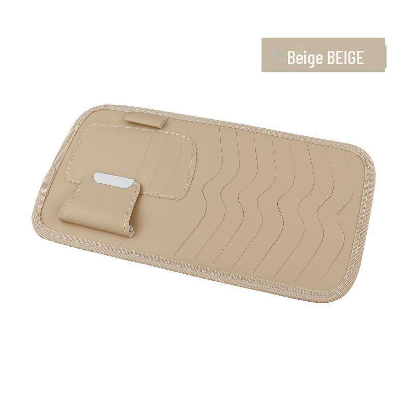 

Органайзер для автомобильного солнцезащитного козырька: Высококачественный держатель для компакт-дисков, билетов, карточек и очков с возможностью хранения документов