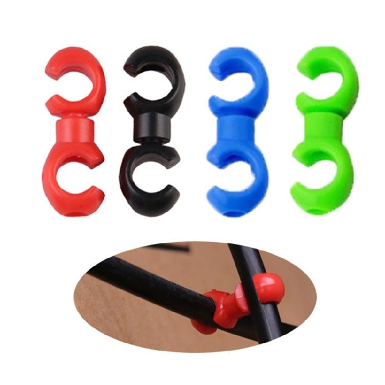 20 Pcs Plastic Bike Brake Cable Clips Bike Cable Clasps S-Style Lines Clips