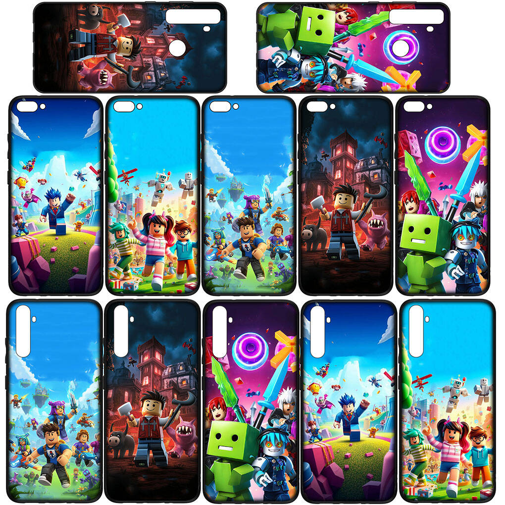 For Motorola Moto Edge 70 60 50 G54 G24 G15 G86 Samsung Galaxy S25 iPhone 17 16 15 Xiaomi Redmi Note 14 13 Pro Max Phone Case Cartoon R-Robloxs Cover