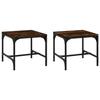 819407 vidaXL Side Tables 2 Pcs Smoked Oak 40x40x35 Cm Engineered Wood