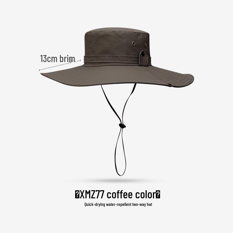 Cappello da Pesca da Uomo ad Asciugatura Rapida con Protezione UV per Esterno