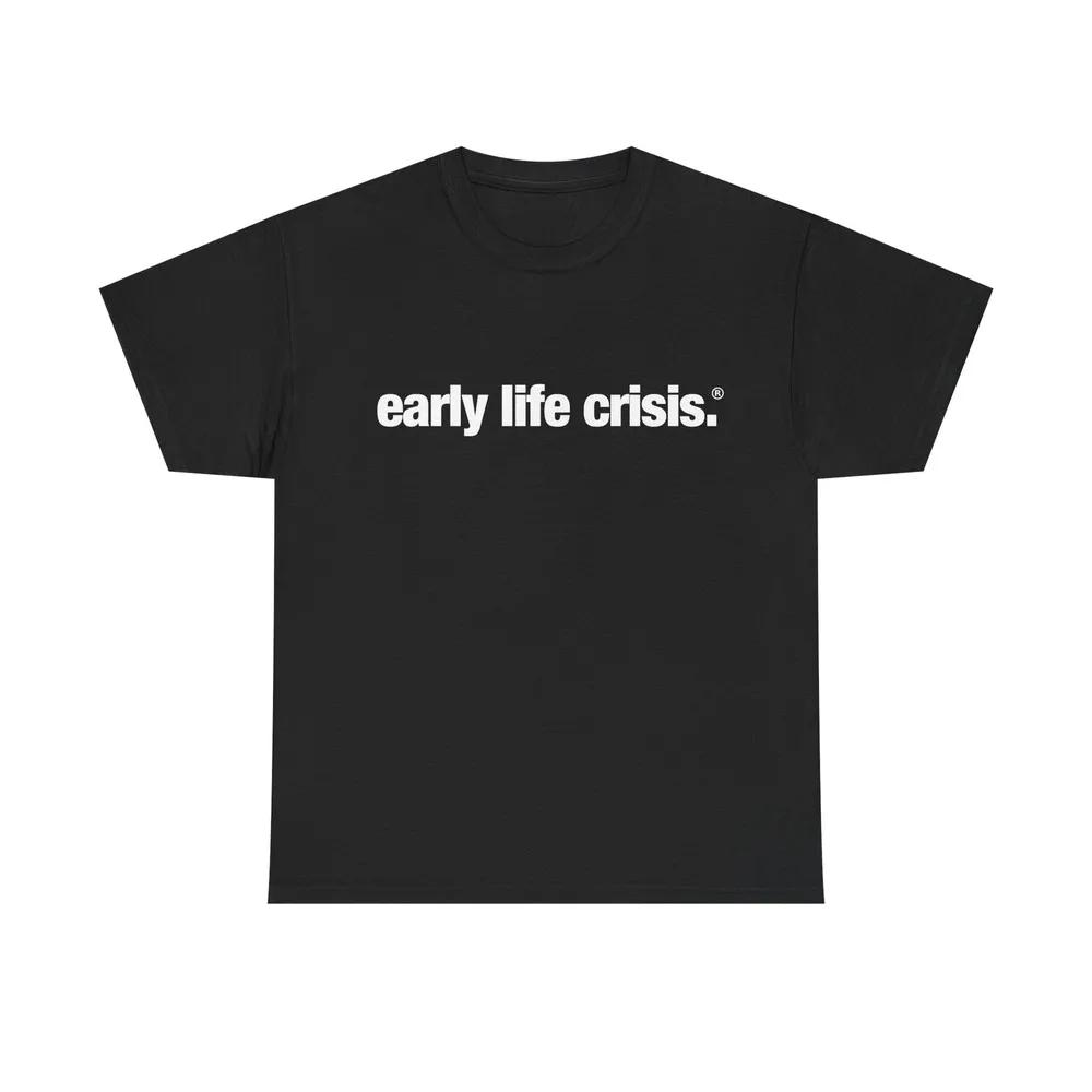 Nettspend Early Life Crisis Osamason Tour Around T-shirt Black Personality Casual Street Fashion Short Sleeve Y2K Tops