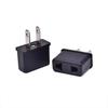 EU US UK AU Mini Dull Polish Power Plug Adapter Travel Plug Converter Outlet Wall Power Converter (Black)