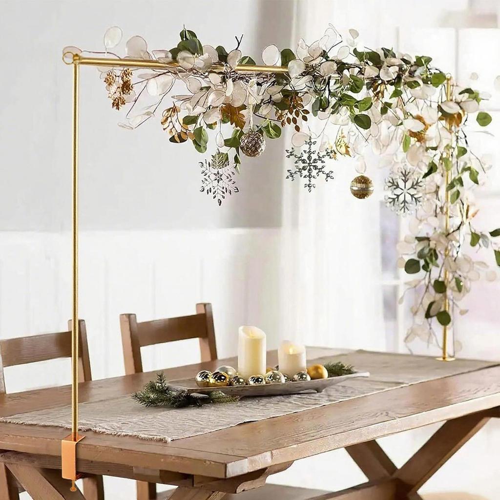 Table Arch Stand with Clamps Adjustable Balloon Stand with Clamps Dining Background Rack for Daily Swing Event Catering Wedding