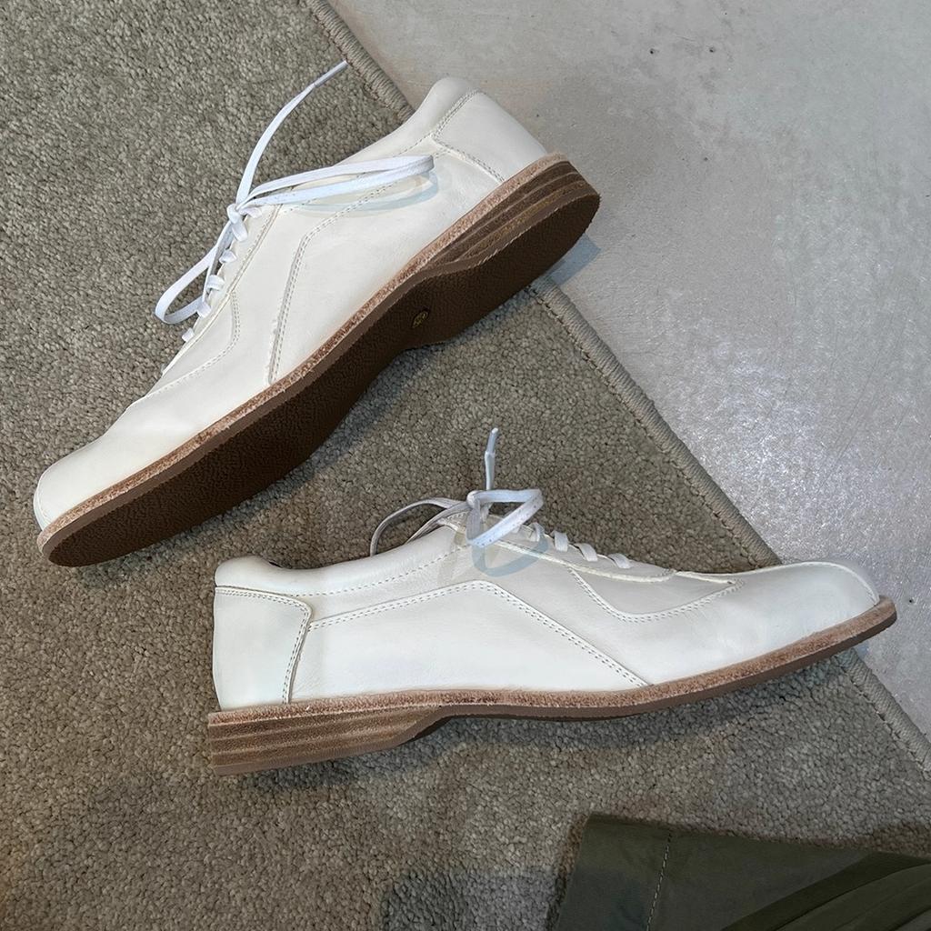 Sheepskin version~ 2025 new retro style round head lace-up German training shoes women's versatile casual sports flat-soled single shoes