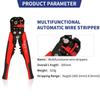 Crimper Cable Cutter Adjustable Automatic Wire Stripper Multifunctional Stripping Crimping Pliers Terminal Hand Tool