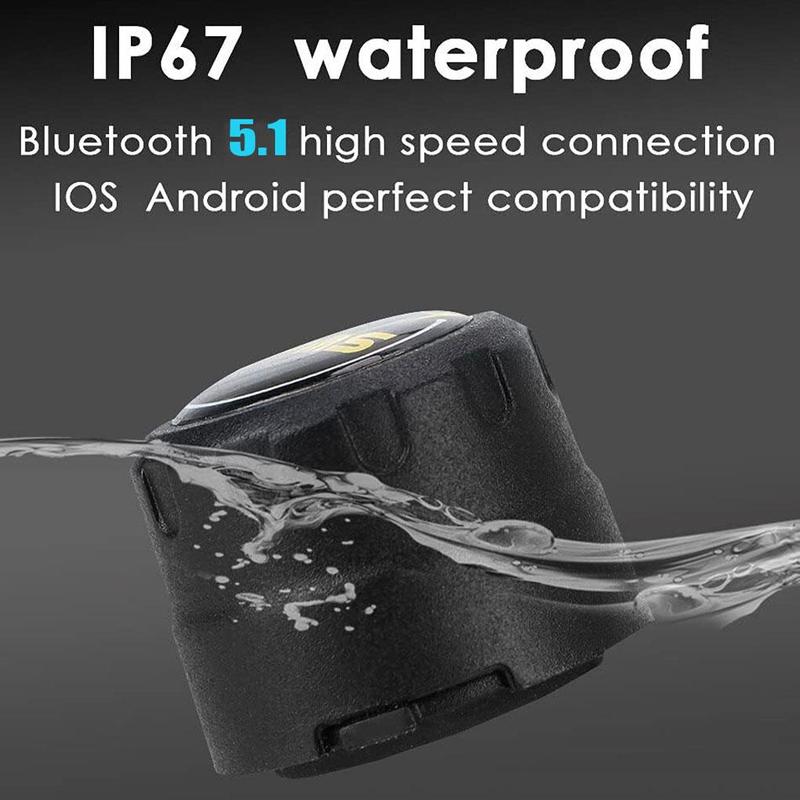 Motorcycle TPMS 2/4 Sensors Bluetooth 5.1 Tire Pressure Monitoring System for Android/iOS Tyre Pressure Monitoring System