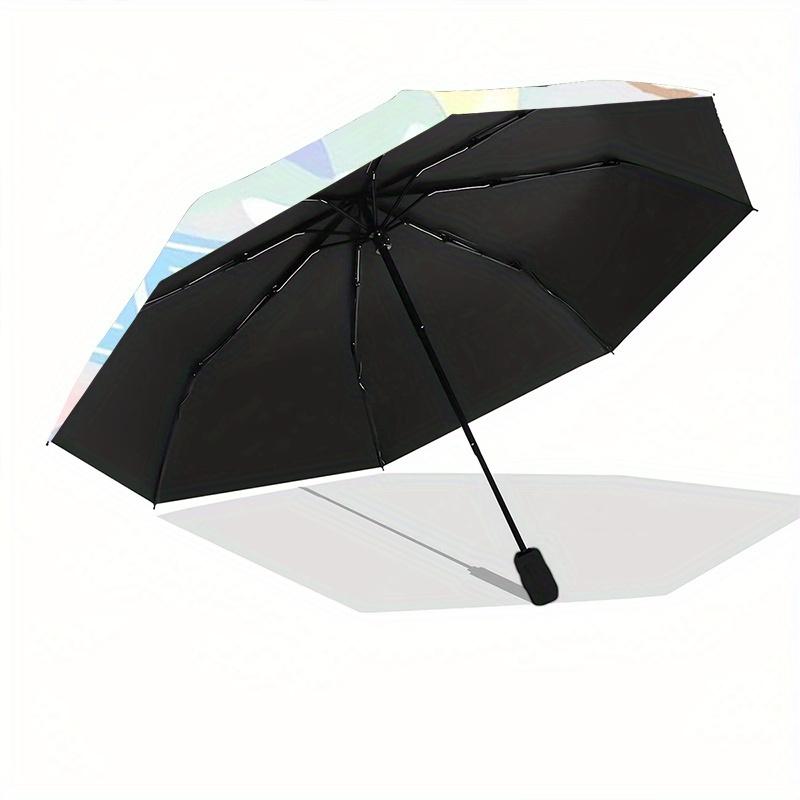 1pc Summer Ice Cream Cinnamoroll Pattern Pattern Automatic 3-Fold Umbrella, 8 Iron Frames, High-Value Folding Umbrella, Suitable for Office, Travel an