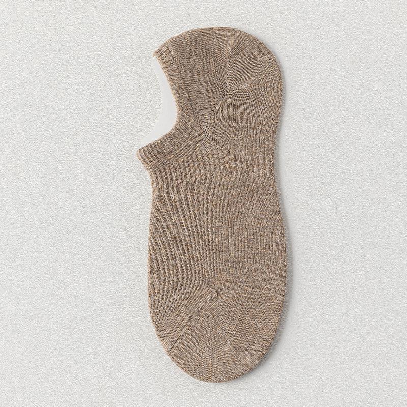 Men's Summer Thin Cotton Sweat Absorbing Deodorizing Boneless Heel Shallow Mouth Invisible Socks