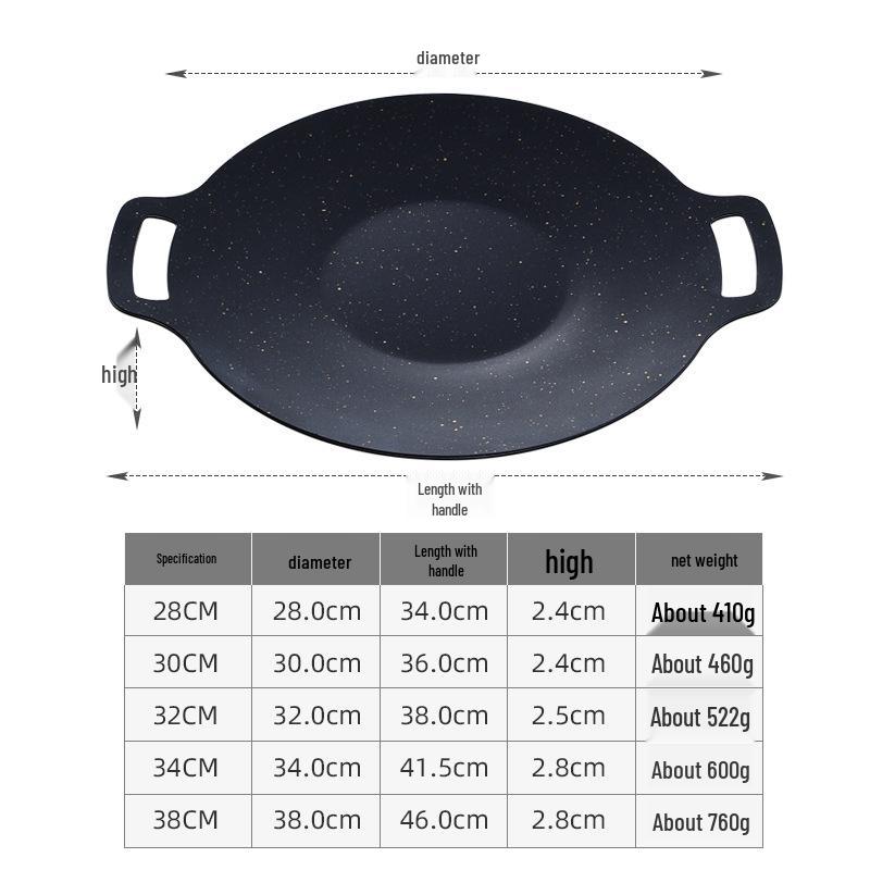 Southeast Asia Portable Double-Ear Outdoor Camping BBQ Grill Plate