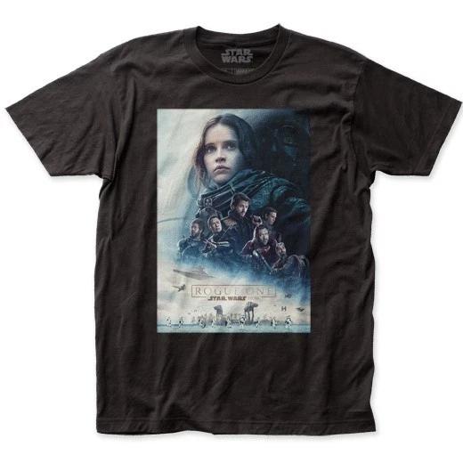 Men s Star Wars Rogue One Poster T-Shirt Black - New XL