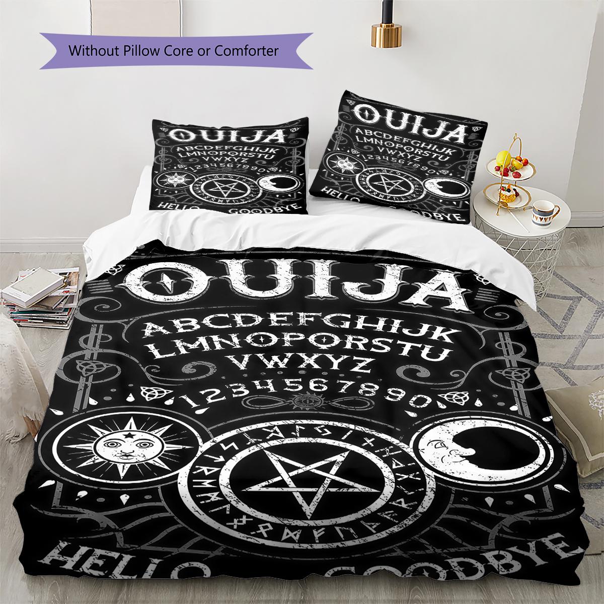 

Psychic Board Pattern Bedding,Quilt Set Quilt Cover Pillowcase Home Birthday Gift (1 * duvet cover + 2 * pillowcase, without core) 135x200cm