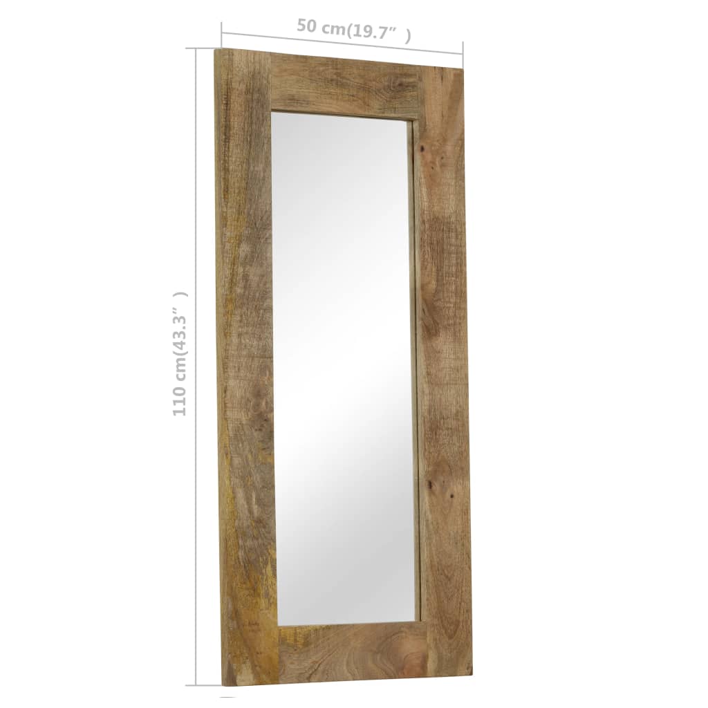 Specchio in Legno di Mango Massiccio 50 x 110 cm