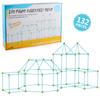 132 Pieces Of Science And Education Collage Tents, Castle Game Houses, Bead Diy Tents, Children'S Building Assembly Toys