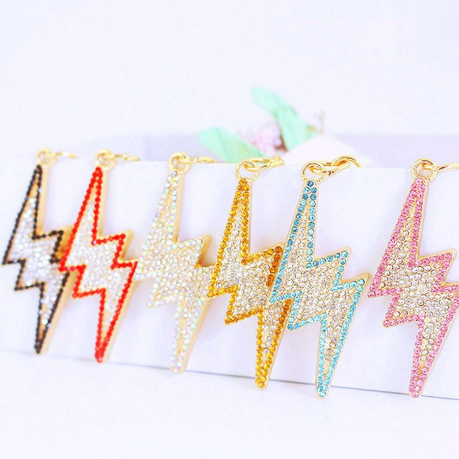 

Брелок Любовь Молния Стразы: Женский аксессуар для сумки и металлический брелок для девушки 1447 Individual OPP Bag Packaging