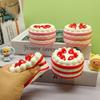 Strawberry Cake Slow Stress Relief Toy Soft Pressing Food Toy For Stress Relief Kids Gifts And Desktop Decoration