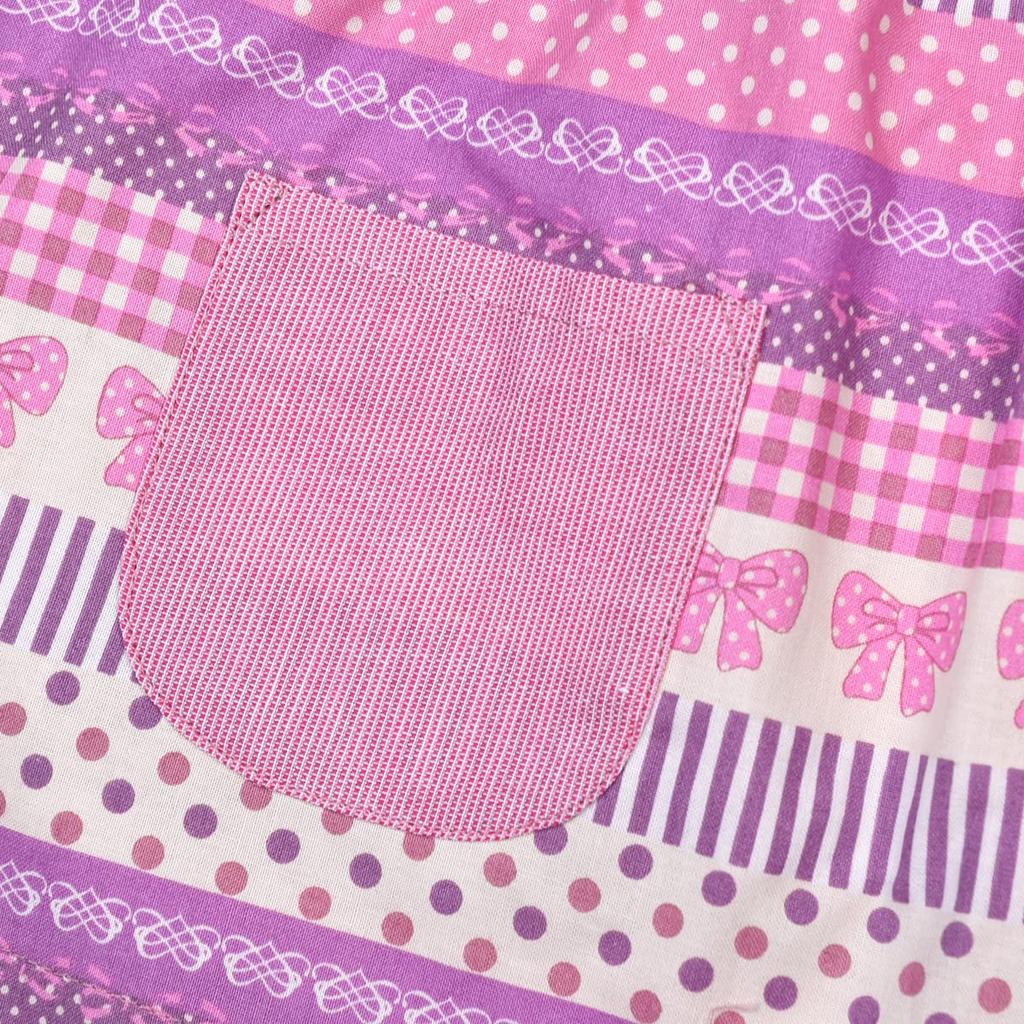 Kusguru Japan Kinder Schürze Lila 100cm KAP108-01