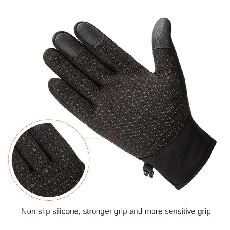 Touchscreen Fleece Warm Gloves Outdoor Cycling Driving Waterproof Cold Gloves Windproof Non Slip Womens Men Winter Ski Glove