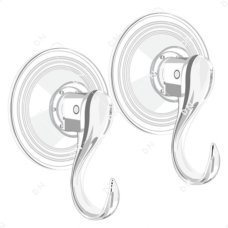 Saughaken kreativ nahtlos Badezimmerhaken stanzfrei transparent Klebehaken Vakuumsaug