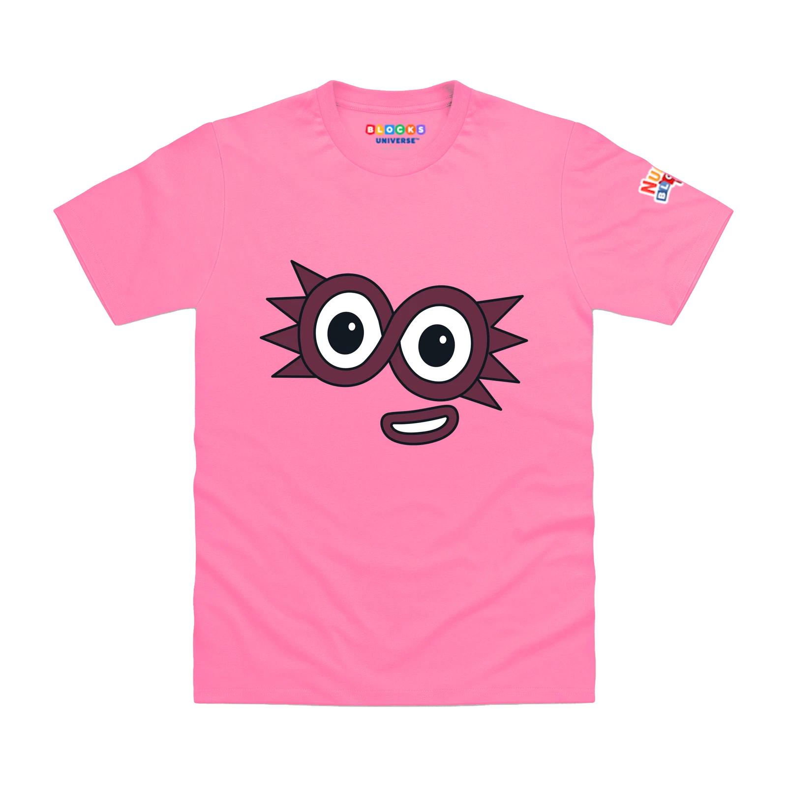 Officially Licensed Numberblocks - Numberblock Eight s Face Kids T-Shirt 140