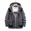 2023 European Winter Plus Size Waterproof Windproof Hooded Outdoor Two-piece Climbing Set