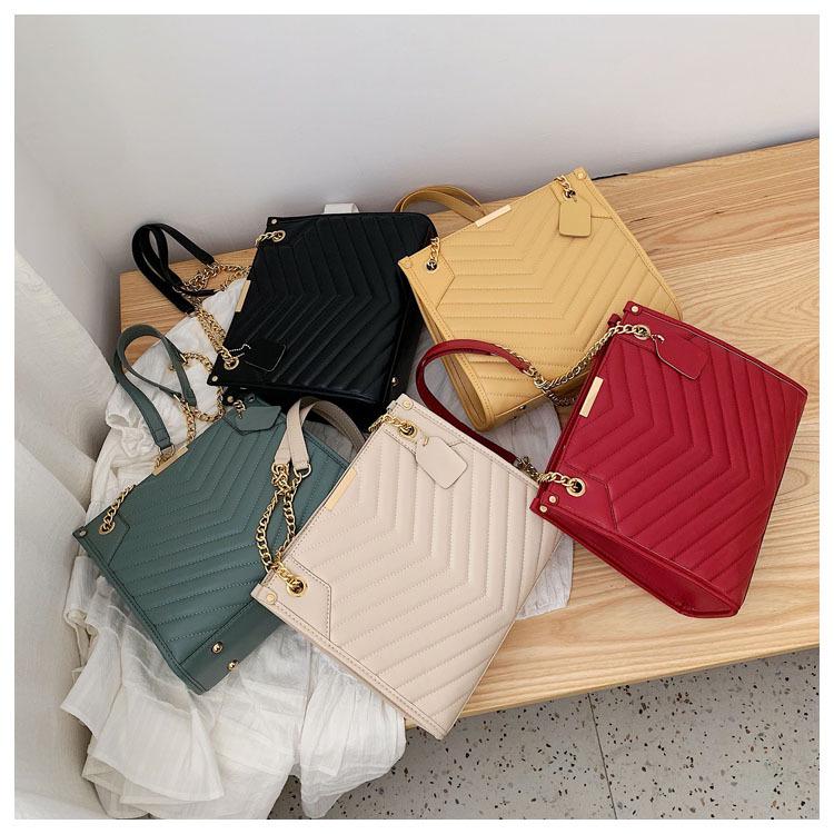 SCIONE Women's Bag 2020 New Wild Shoulder Bag Female Large Capacity Diamond Chain Diagonal Bag