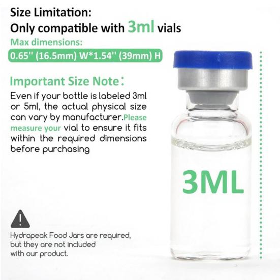 2/3Pcs Silicone 3ml Vial Insert 32/25/18oz Food Jar Peptide Vial Storage Box Space Saving Freezer Fridge Shot Long Vial Bottle Organizer Holder