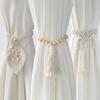 Boho Curtaintiebacks med beadfringe Gardiner Tilbehør Makrame Dekorativ Gardin Tau Farmhouse Dekor for romdekorasjon