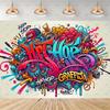 Abstract Graffiti Photography Backdrop Hip Hop Party Decoration Background Colorful Street Art Wall Photo Music Show Banner Prop207