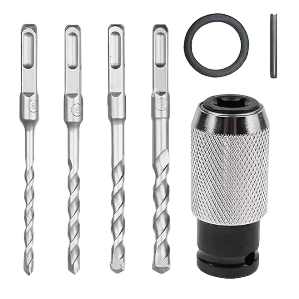 Drill Bit Adapter Heavy Duty Quick Release Portable Electric Wrench Drill Bit Conversion Adapter for Electricians Plumbers Home