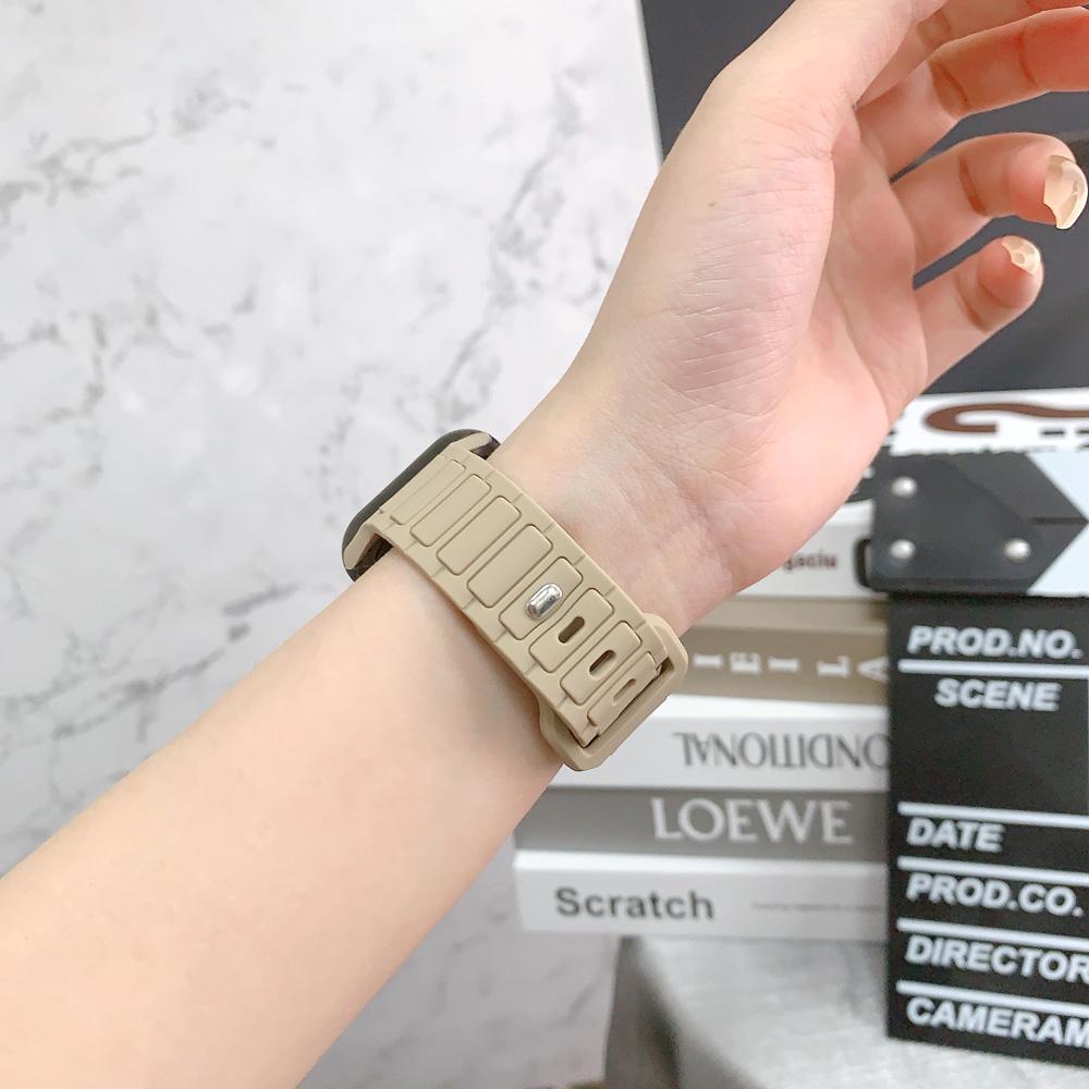 New Original Silicone Strap For Apple Watch Ultra 49mm Sports Bracelet iWatch Series 9 8 7 45mm 41mm 6 5 4 3 SE2 44mm 40mm Band