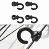 4Pcs   Rubber Compound Bow String Stabilizer Vibration Damper  (Black)