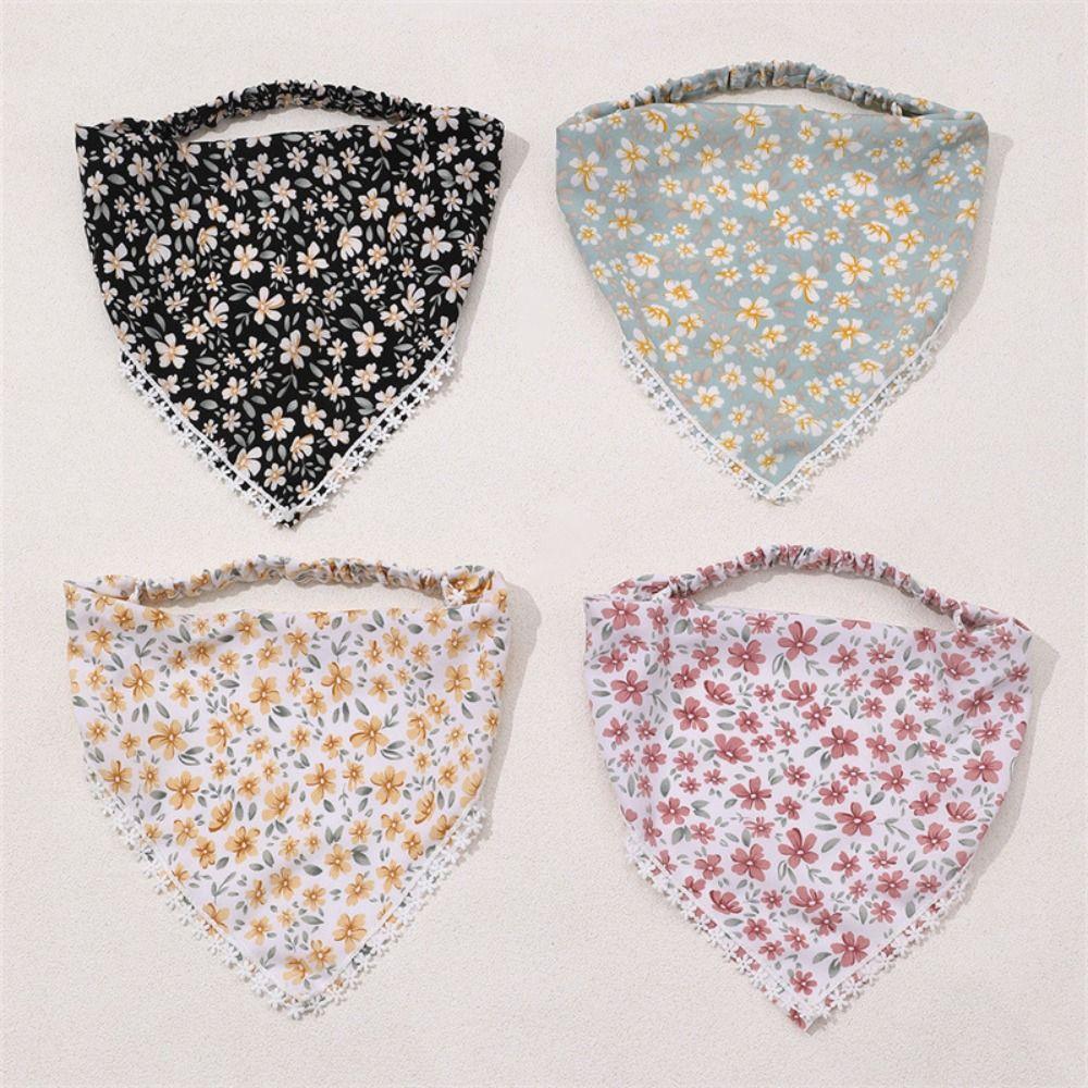 

Повязка для волос с цветочным принтом, летние аксессуары для волос, новые головные уборы для женщин и девочек