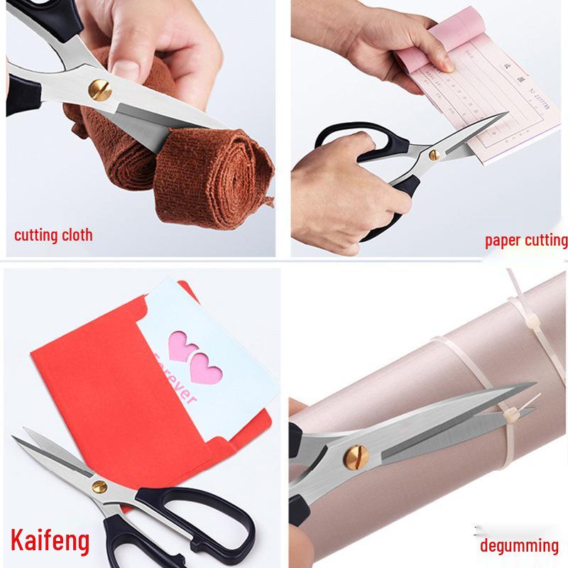 Hochhärte Große Edelstahl-Schere für Küche, Nähen, Papier und Fischschneiden