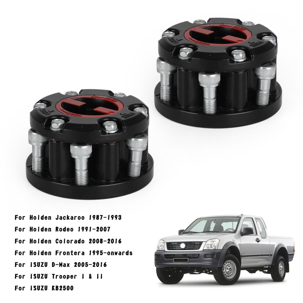 2X Free Wheeling Hubs For Holden Rodeo Jackaroo Colorado Isuzu D-Max 17 Spline