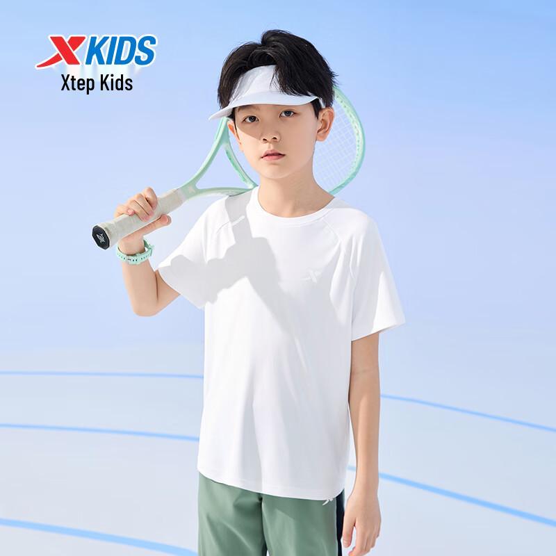 XTEP Kids' Short Sleeve Casual Knit Shirt