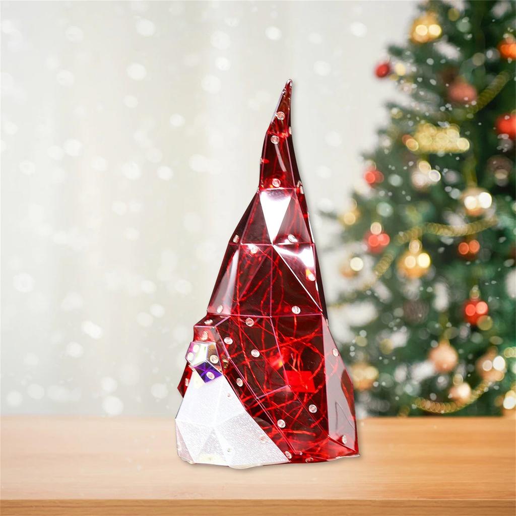 Weihnachtsbaum, LED-Licht, buntes leuchtendes Licht, Weihnachtsdekoration für draußen und drinnen, Regenbogen-Ornament