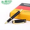 Hero 9018 Black Liya Calligraphy Pen - Exquisite Stainless Steel Metal for Business & Art Writing