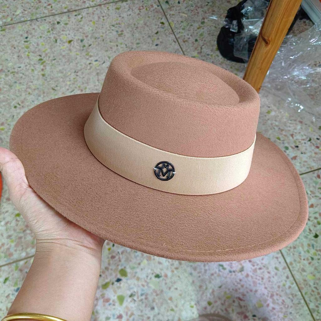 Fedora Autumn And Winter Hat Letter Accessories French Retro Punk Men And Women Wide Brim Hat Gorras Hats For Man