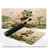 Large XXL Computer Deskpad Lovely Panda Lotus Koi Fish Painting Design Rubber Anti-slip Gaming Keyboard Mouse Mats For Desktop