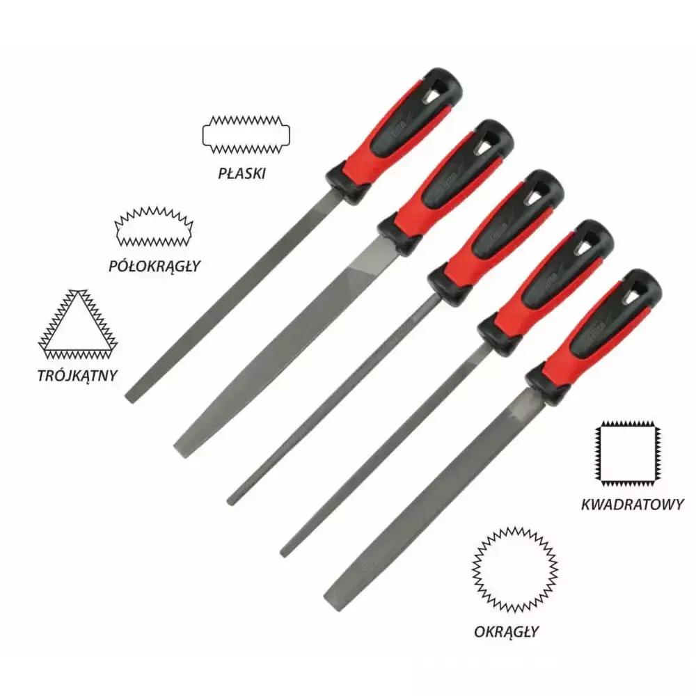 

Dedra Metal File Set 06C007 200mm 5pcs All Shapes