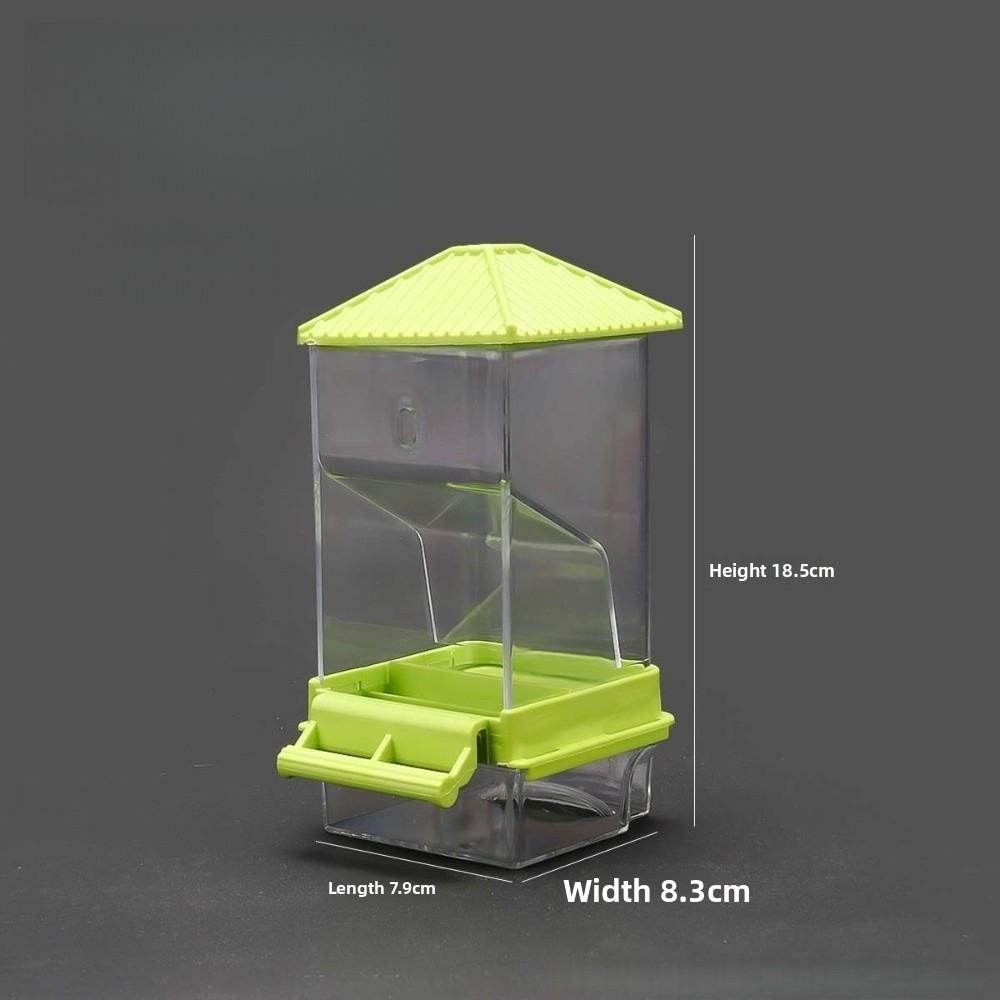 New Automatic Bird Feeding Bowl No Mess Large Capacity Parrot Feeder Easy Clean Transparent Food Container For Small Birds