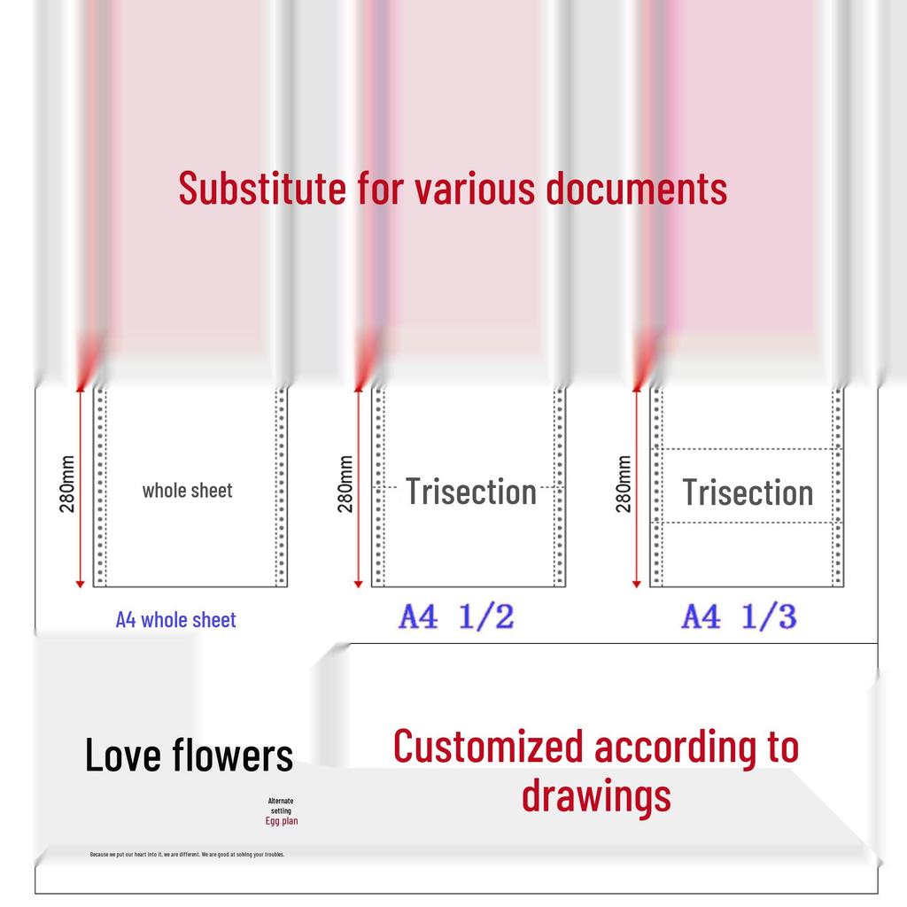 Substitute Print: Carbonless Multi-Part Delivery & Receipt Paper, Small/Large Sizes