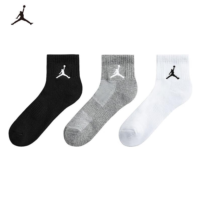 Jordan AJ Kids Mid-Calf Socks 3-Pack S